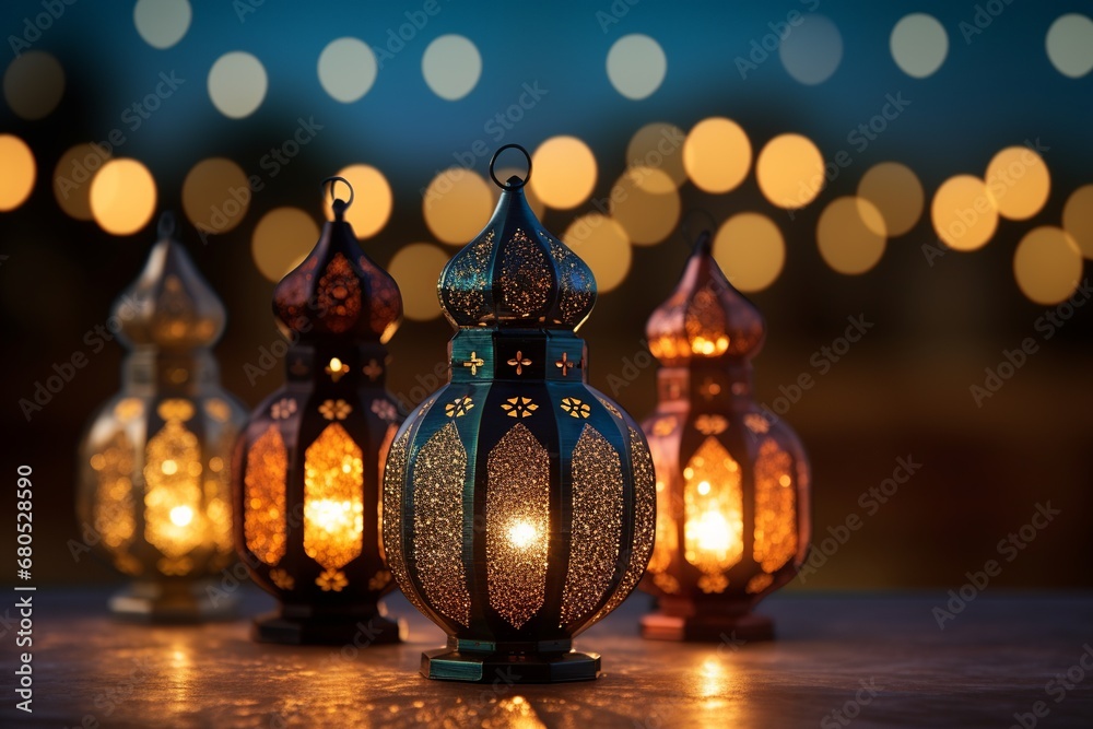 Warm Glow of Ramadan: Traditional Lanterns Close-Up
Warm Glow of Ramadan: Traditional Lanterns Close-Up
