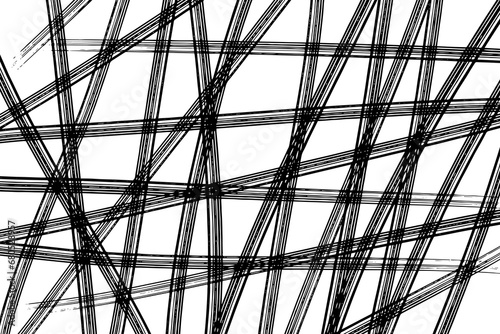 Scribble lines hand drawn seamless pattern.