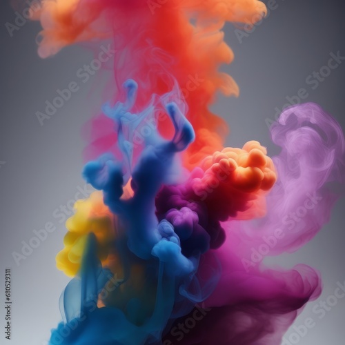 color in the watercolor in the water colorful of ink in water © Shubham