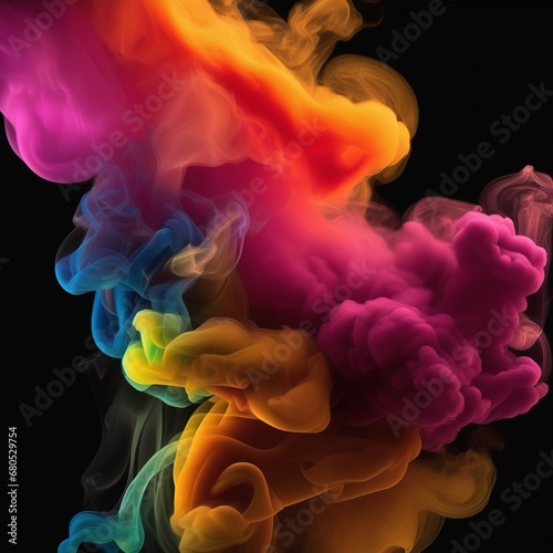 smoke of the abstract background smoke of the abstract background the smoke of red and white colors on black background.