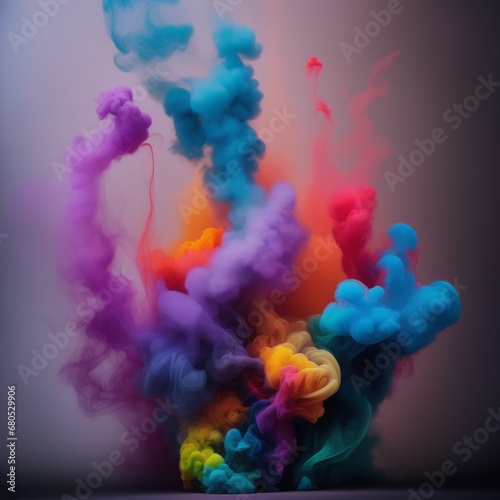colored smoke isolated on black background. 3d rendering illustration colored smoke isolated on black background. 3d rendering illustration colored smoke on a black background.