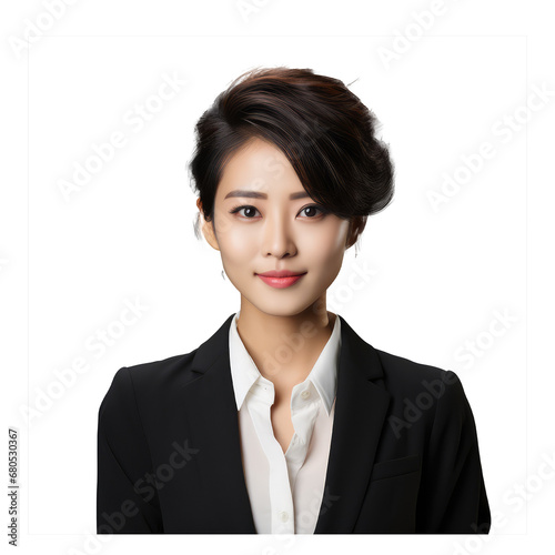 35 year old beautiful female, marketing industry,oval face, cut hair, wearing nice business dress