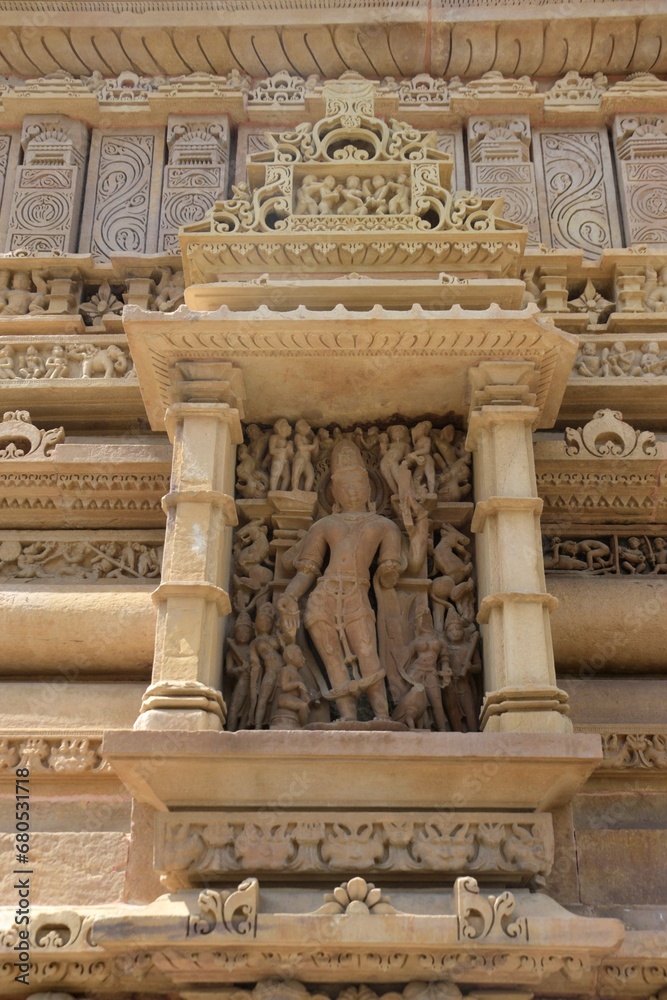 Sculptures on Khajuraho Group of Monuments | UNESCO World Heritage Site, Madhya Pradesh, India