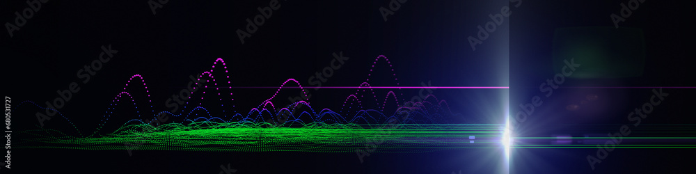 Abstract background color graph from wavy color graph and blurred lines ...