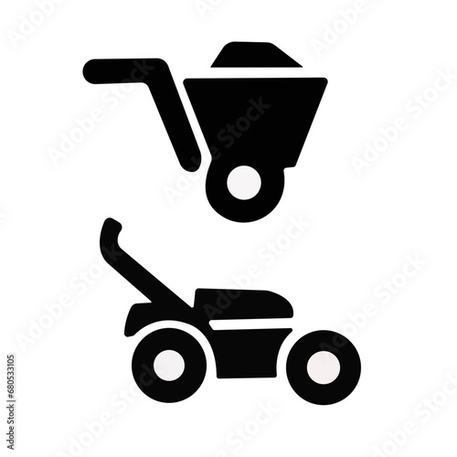 Aerial view of Hurricane Ian special aftermath recovery dump truck picking up vegetation debris from Florida suburban streets. Dealing with consequences of natural disaster.