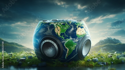 AI-generated speakers underscoring the pivotal role of Earth Day in mobilizing global efforts towards a more sustainable and environmentally conscious world. photo