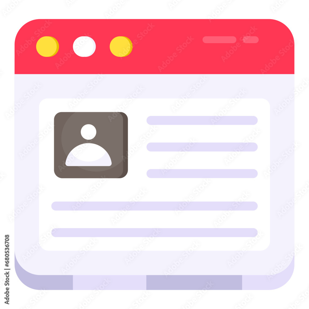 An icon design of web user
An icon design of web user