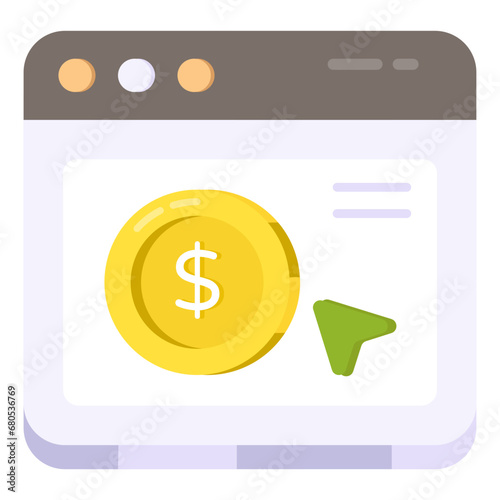 Unique design icon of ppc

