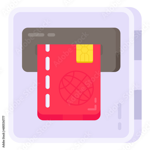 Perfect design icon of atm withdrawal 

