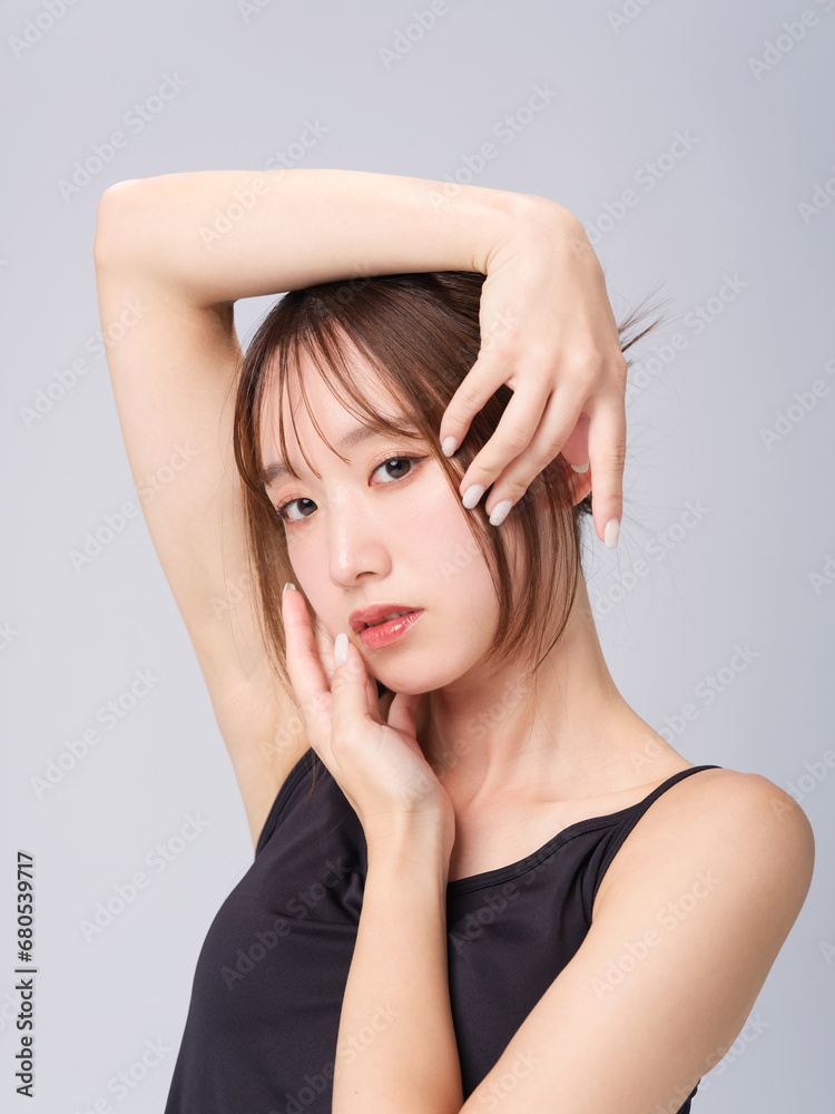 Fototapeta premium 女性の美容イメージ スキンケア コスメ 脱毛サロン