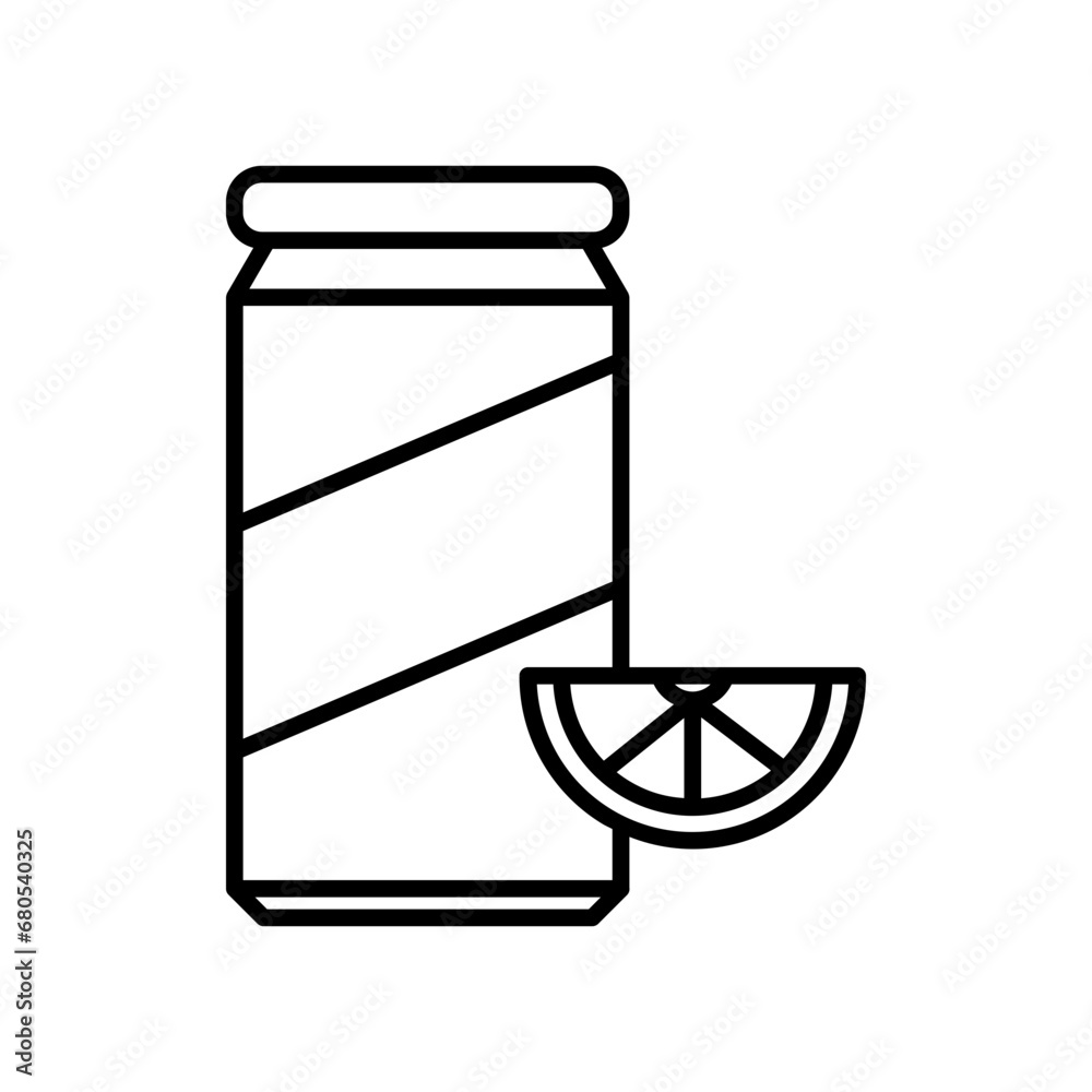 Soft drink line icon