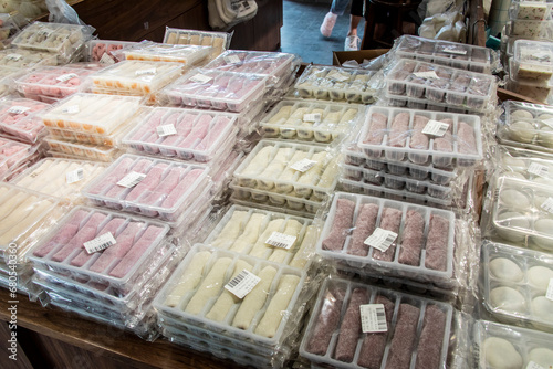 Shanghai China 12th Jun 2023: the different kind of Chinese pastry in food shop of PanLong TianDi in Panlong QingPu Shanghai China.