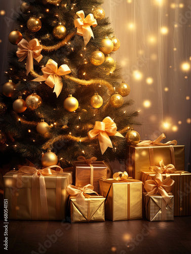 Christmas Tree with Gifts.