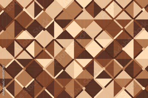 wood abstract pattern diamond shapes background with geometric lines vector design