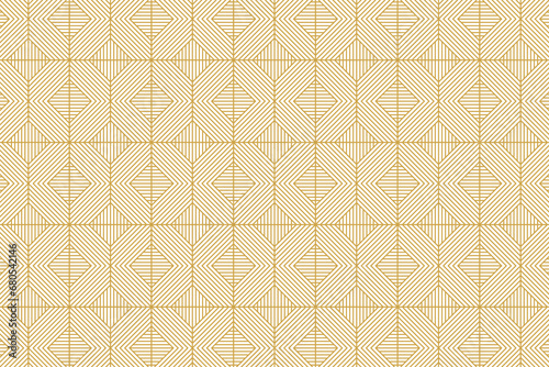 seamless abstract gold luxury pattern diamond shapes background with geometric line vector design