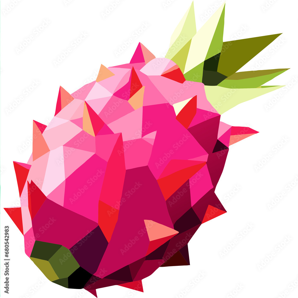 abstract geometric Dragon Fruit background abstract geometric Dragon Fruit background