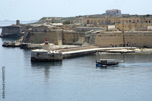 Fort at Entrance to Valletta harbour , Malta