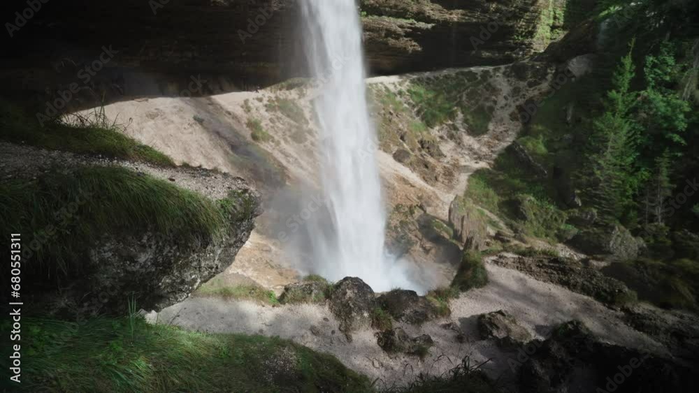 Beautiful view of the Pericnik waterfall in Triglav National Park, Slovenia. Beautiful view of the Pericnik waterfall in Triglav National Park, Slovenia.