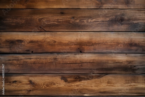 Horizontal dark wooden planks with rich textures, ideal for rustic background or natural-themed designs.