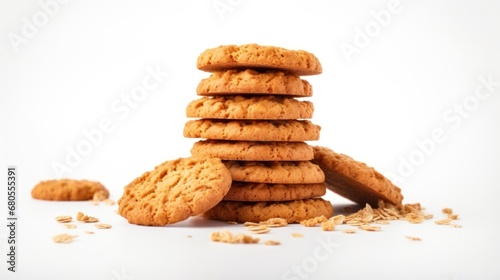 Delicious ANZAC Biscuits Tower Stack for Breakfast from the Bakery photo