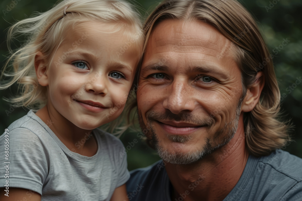 Portrait of a happy father and baby girl having fun in the park. A heartwarming scene capturing the pure joy and connection between a happy child and her loving man. concept of fatherly love Portrait of a happy father and baby girl having fun in the park. A heartwarming scene capturing the pure joy and connection between a happy child and her loving man. concept of fatherly love