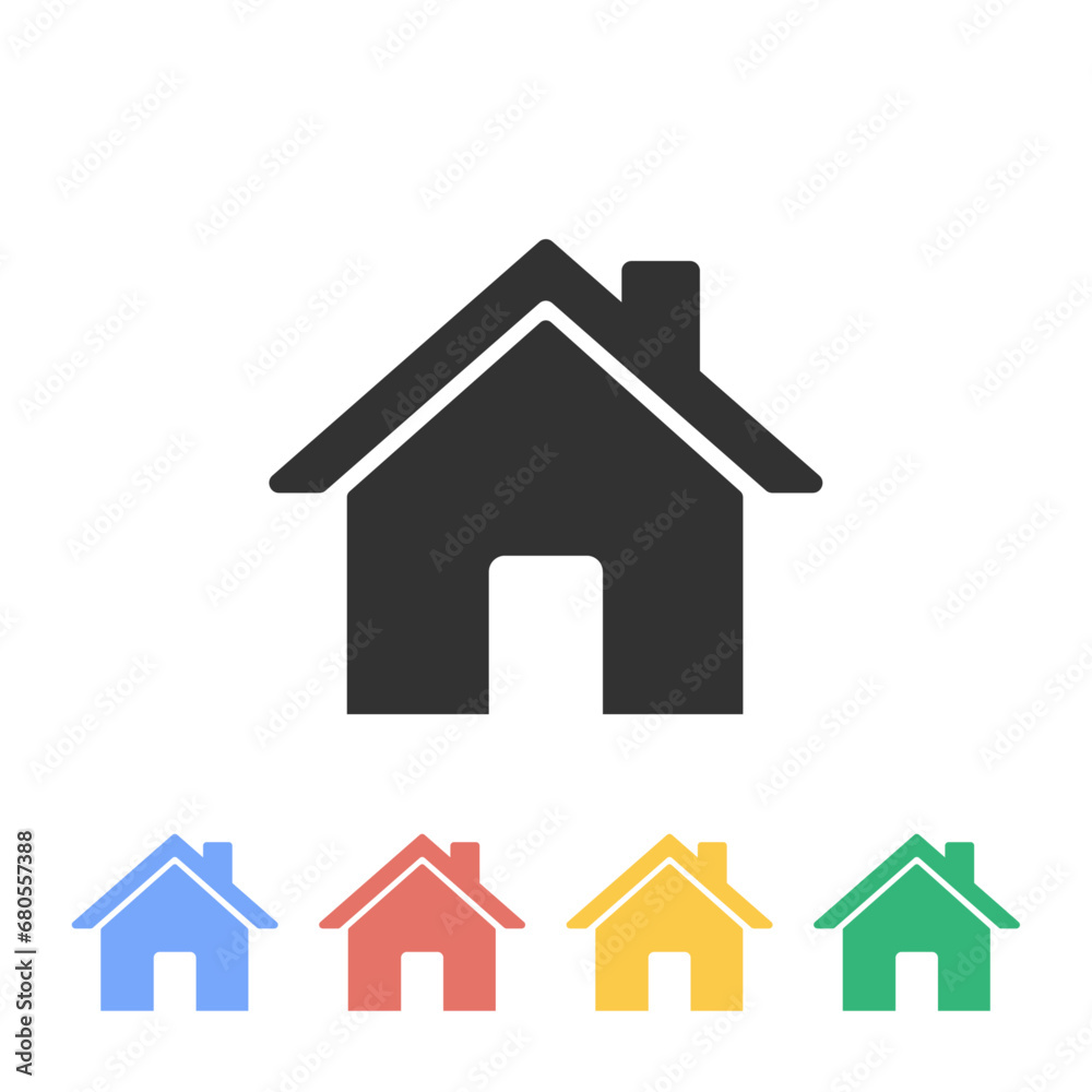 Home icon. House symbol illustration vector