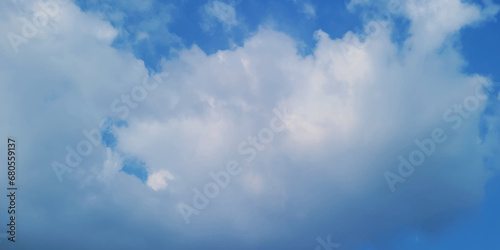 Blue sky clouds background. Beautiful blue sky and clouds natural background. vector illustration.
