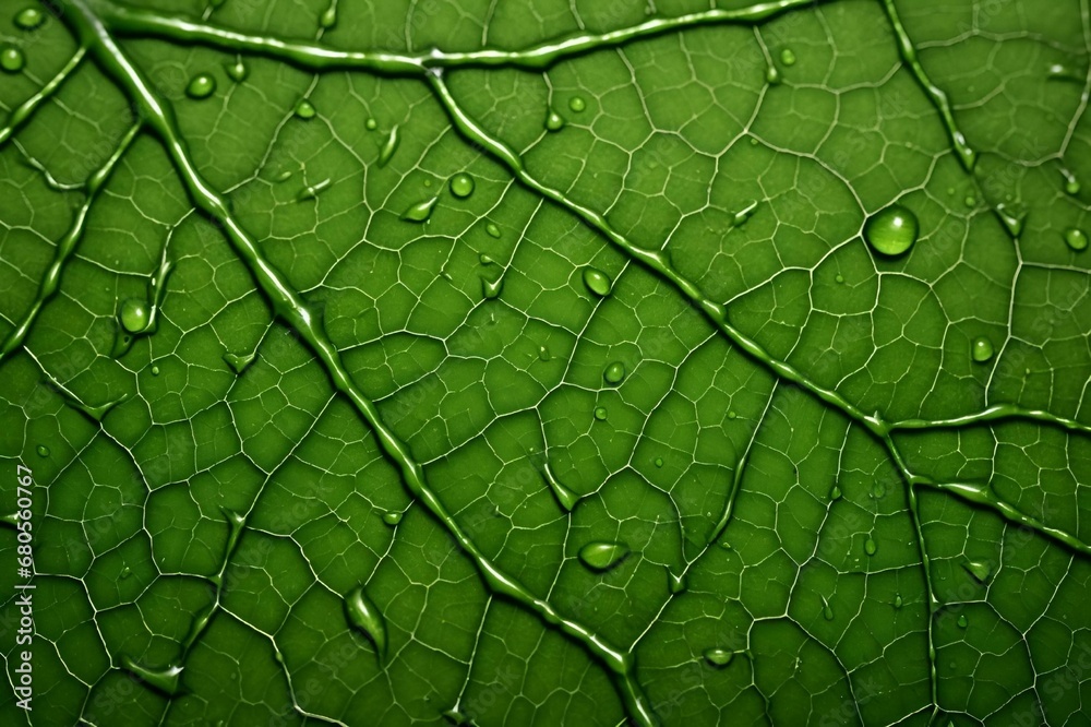 the top half of a leaf has many droplets on it the top half of a leaf has many droplets on it