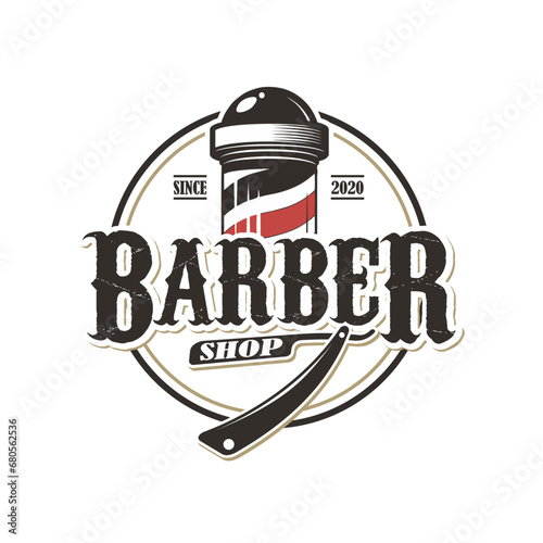 barbershop design logo