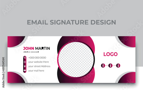 Corporate  Modern and Professional Email Signature design