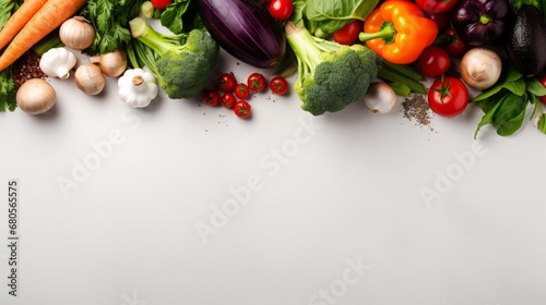 fresh vegetables background for text.