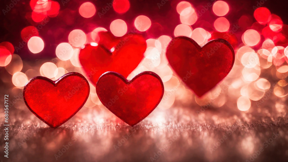 Valentine's day red heart background Valentine's day red heart background