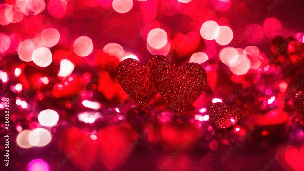 Valentine's day red heart background