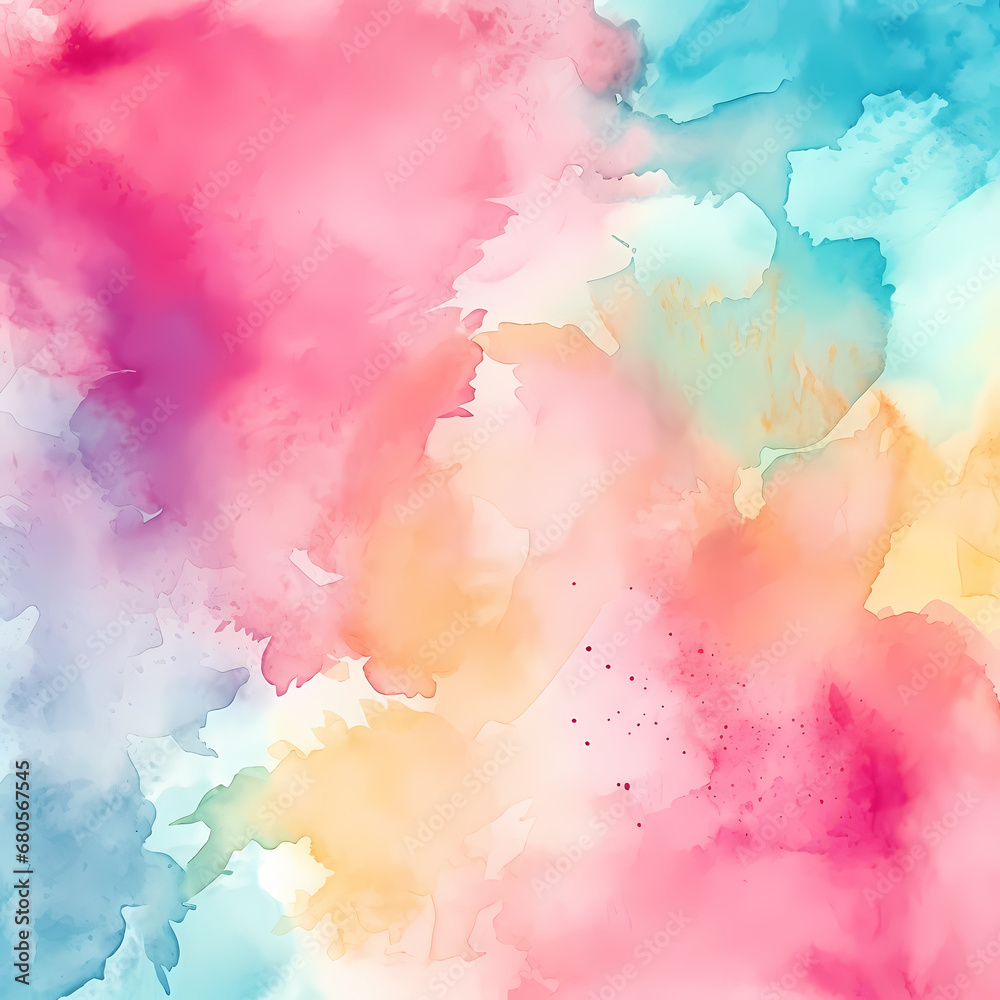 simplistic background with an abstract watercolor wash in vibrant and harmonious colors
