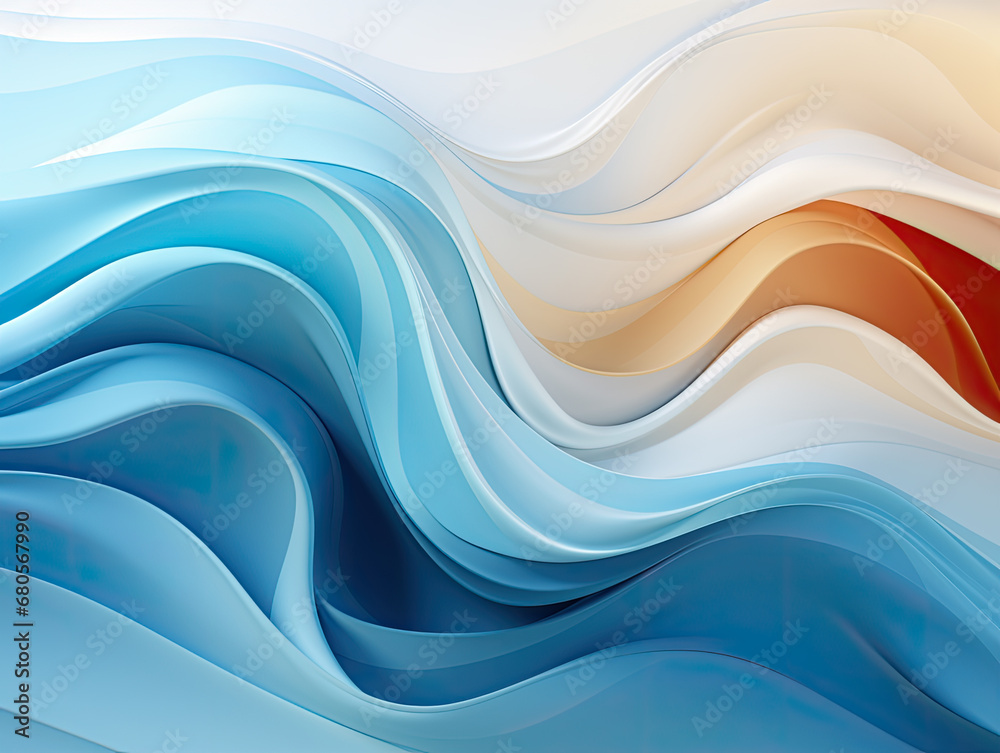 Simple graphic pattern, modern, in an abstract light blue and white wave background. Simple graphic pattern, modern, in an abstract light blue and white wave background.