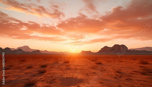 sunset over the desert generative ai