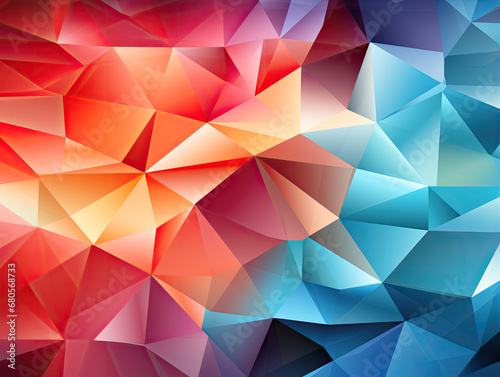 Template for style design in an abstract low-poly  background.
