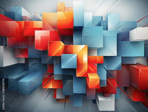 In a modern geometric background, you'll find abstraction.