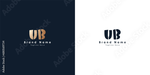 UB Letters vector logo design 