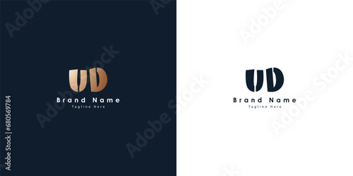 UD Letters vector logo design 