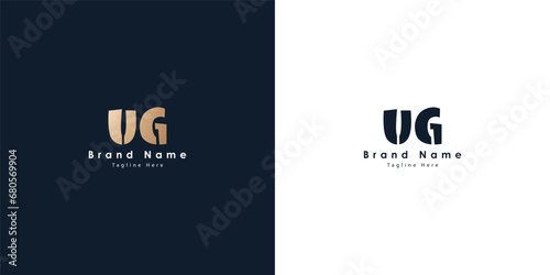 UG Letters vector logo design 