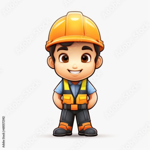 Construction Worker's Hard Hat and Hi-Vis Vest  © Ilsol