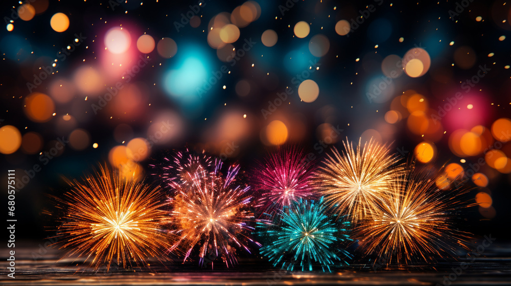 Fototapeta premium fireworks in the sky