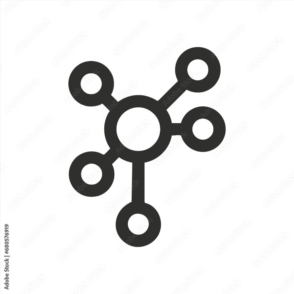 Asymmetrical hub icon Asymmetrical hub icon