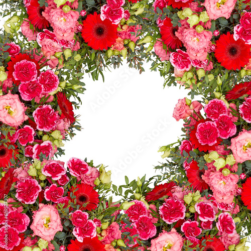 Fresh flower arch cut out isolated transparent background © Little Studio1