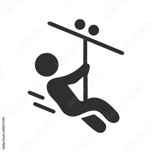 Zip line icon
