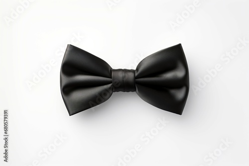 A white background with a black bow tie