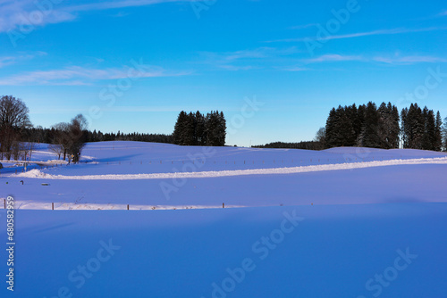 Germany winter Bavarian landscape © Iurii