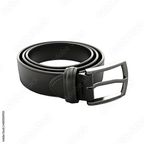 black leather belt