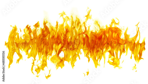 fire hot single long yellow band on white
